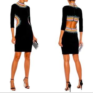 Alice + Olivia Tamson Embroidered Cutout Dress